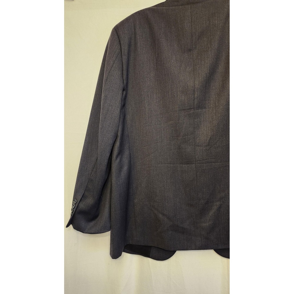 Pronto Uomo Blazer Mens 44R Gray 100% Wool Sport Coat Jacket‎ Korea Business - Picture 11 of 15